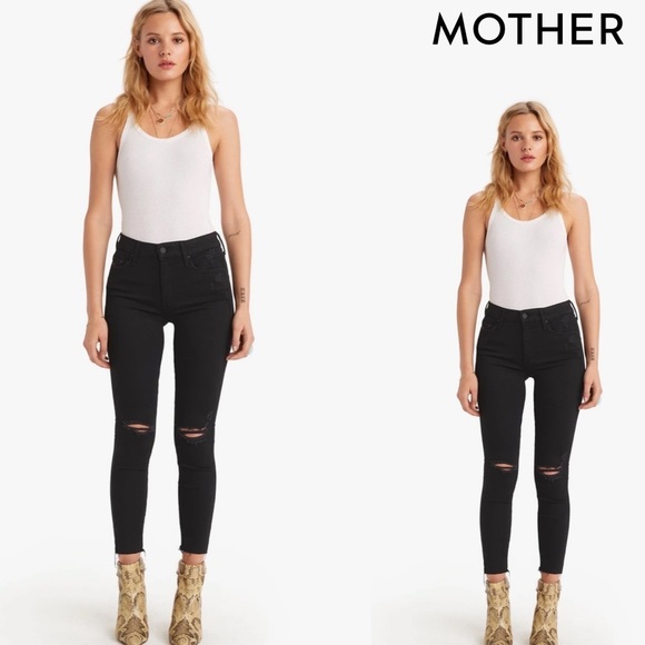MOTHER Denim - Mother The Looker Ankle Fray Jeans size 24 NEW
